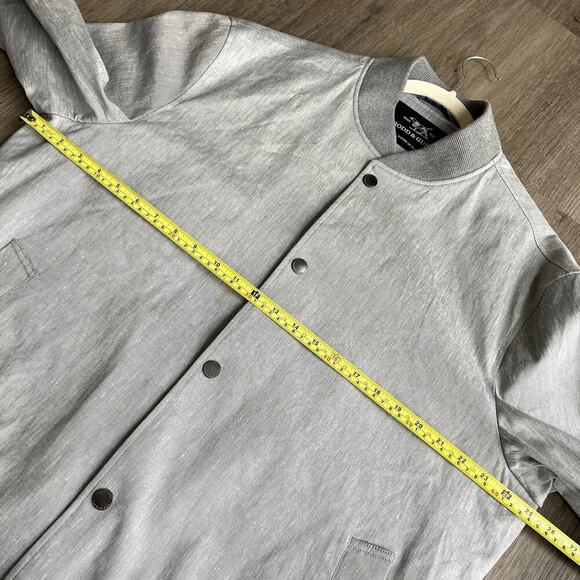 Rodd & Gunn Smoke Holmes Hill Linen Blend Bomber Jacket 2XL - Picture 5 of 9